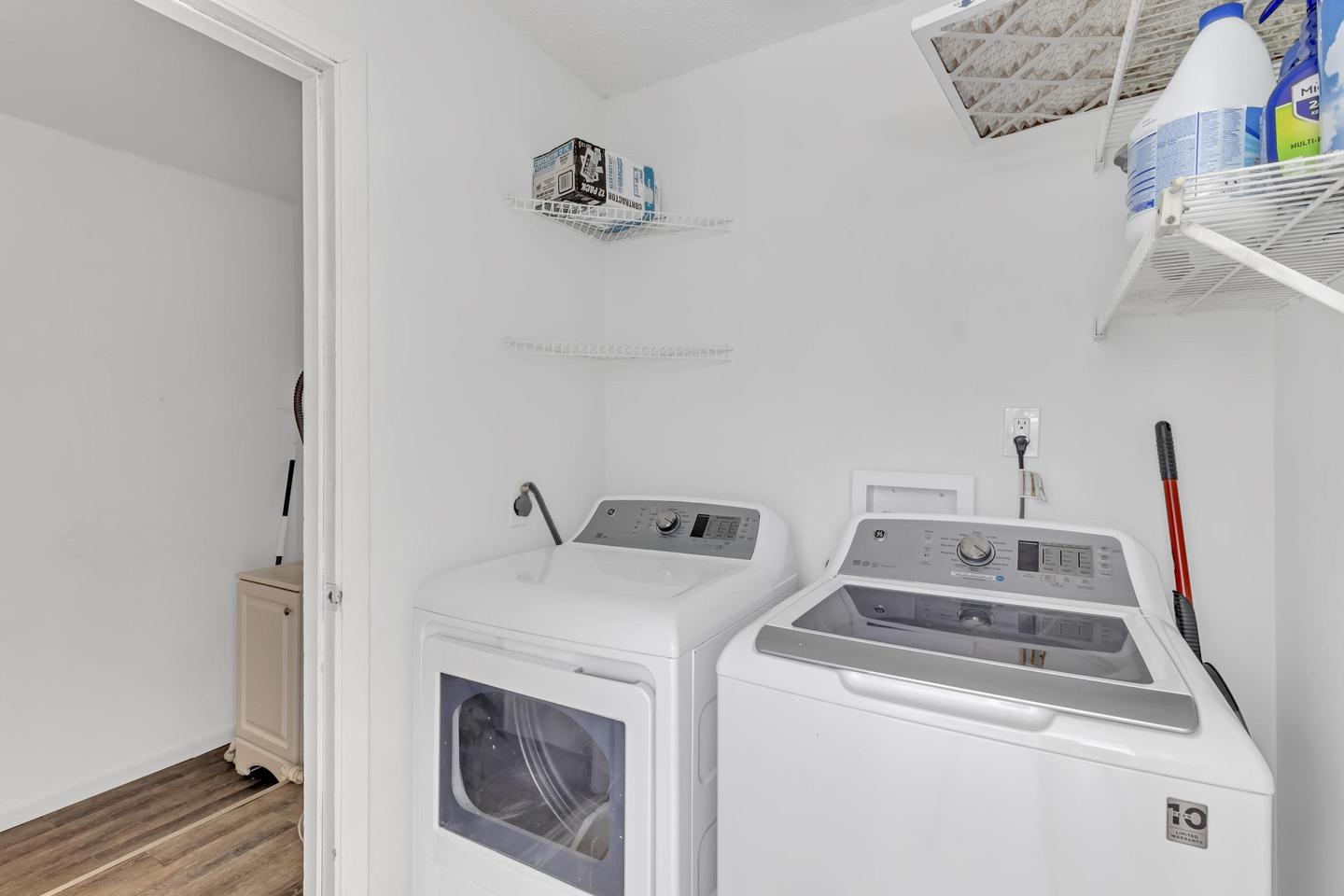 Common spaces including the kitchen