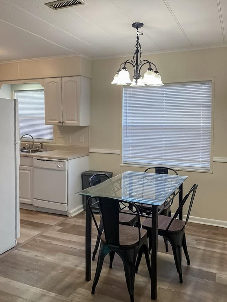 Common spaces including the kitchen