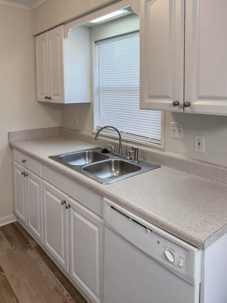 Common spaces including the kitchen