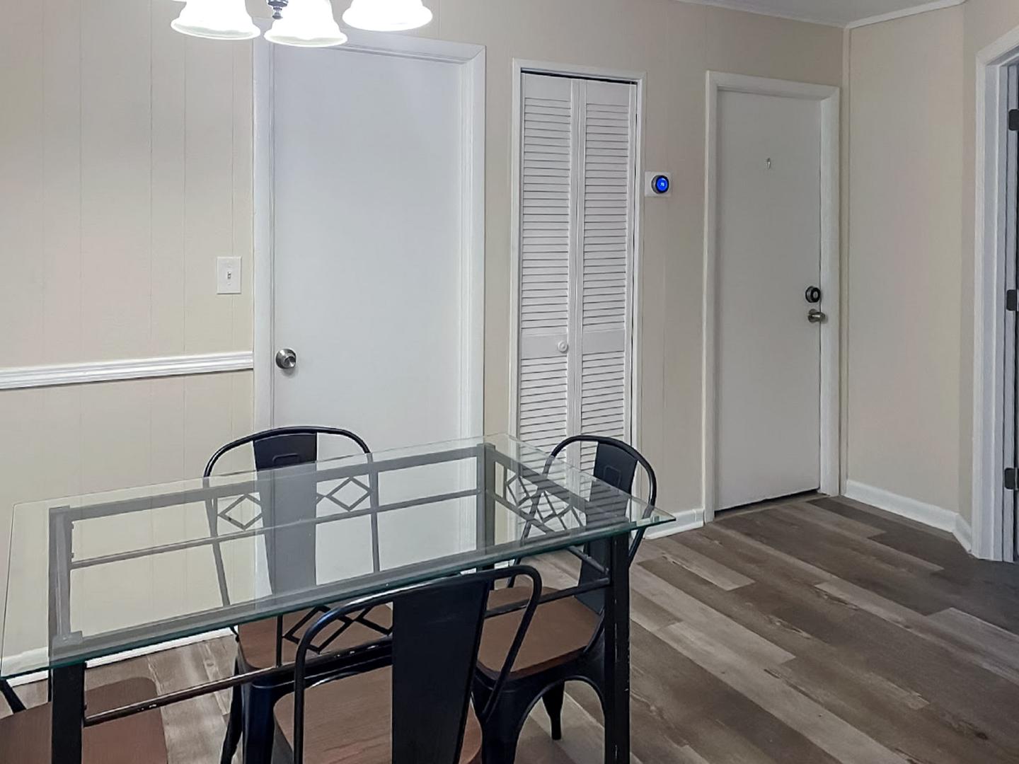 Common spaces including the kitchen