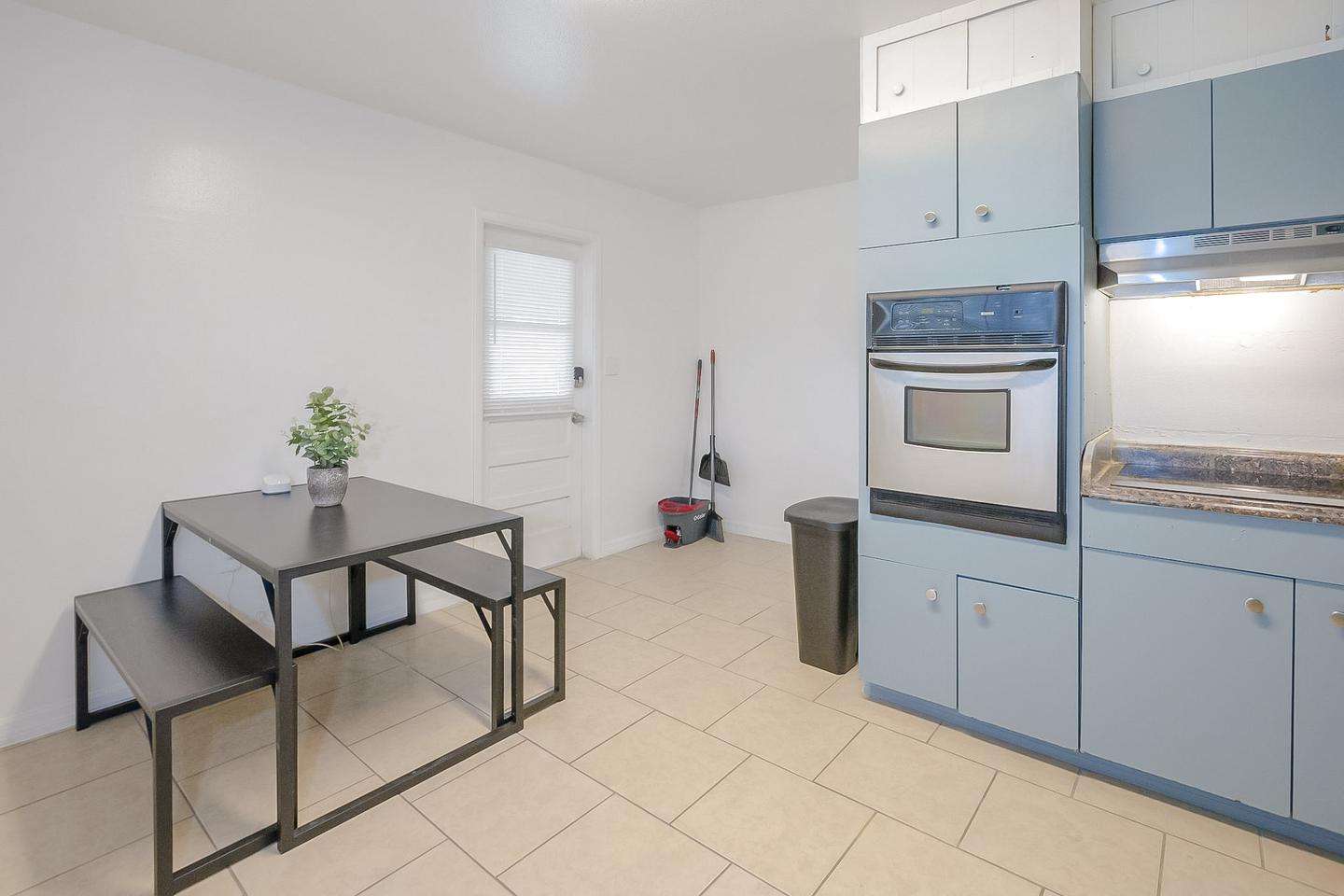 Common spaces including the kitchen