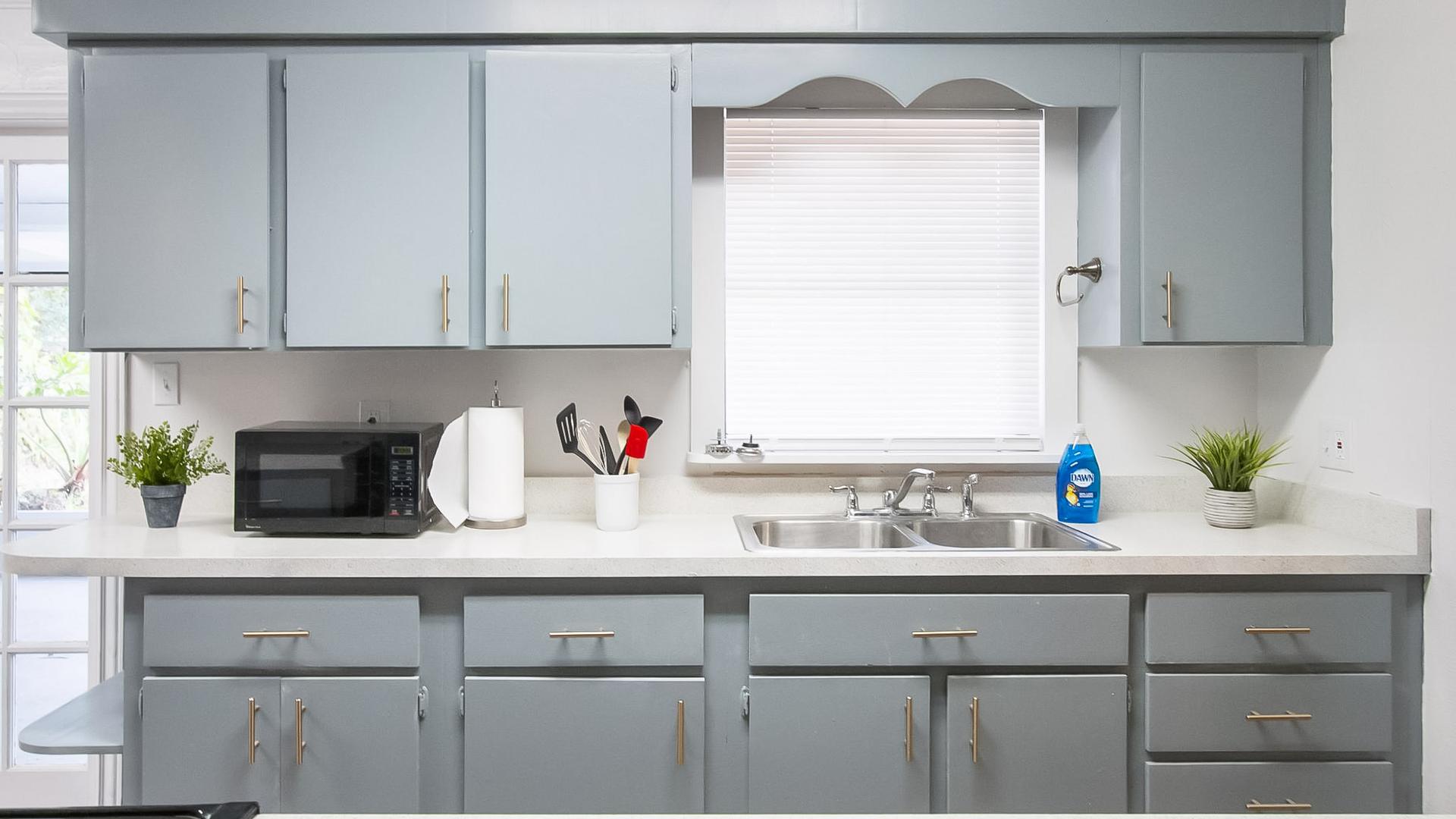 Common spaces including the kitchen