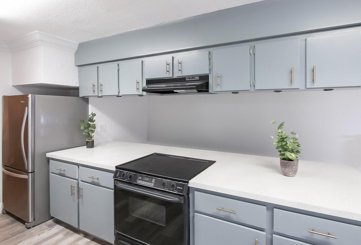 Common spaces including the kitchen