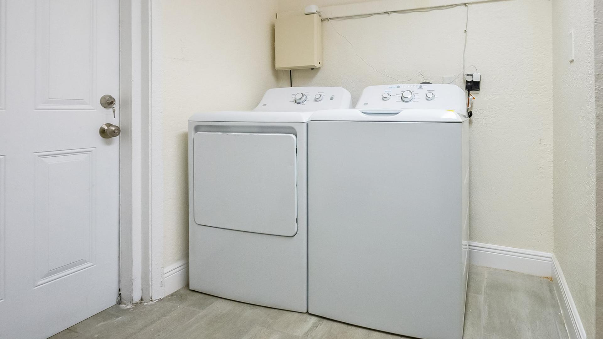 Common spaces including the kitchen