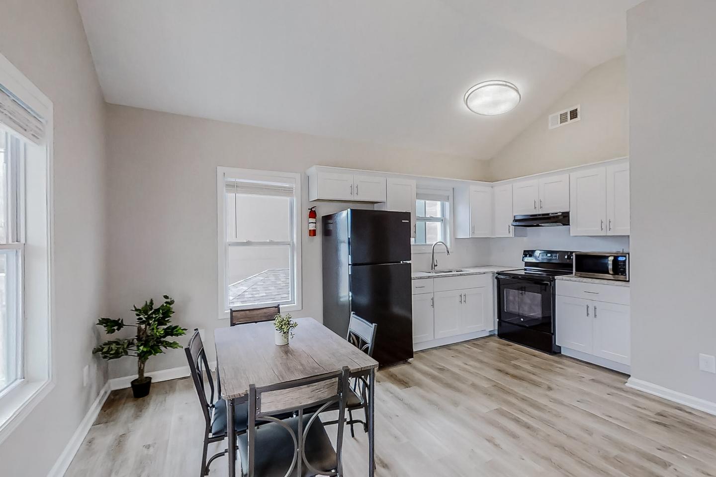 Common spaces including the kitchen