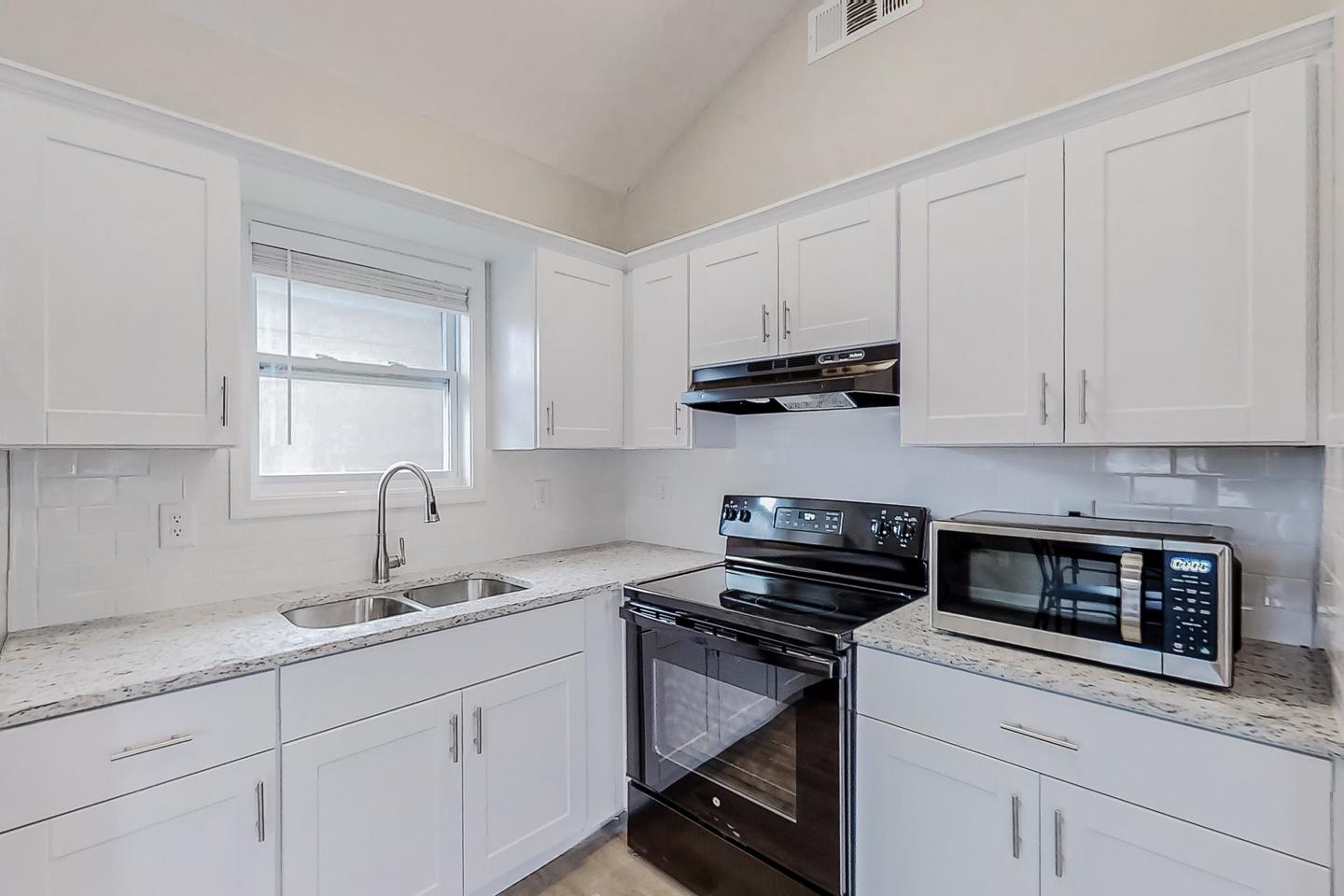 Common spaces including the kitchen