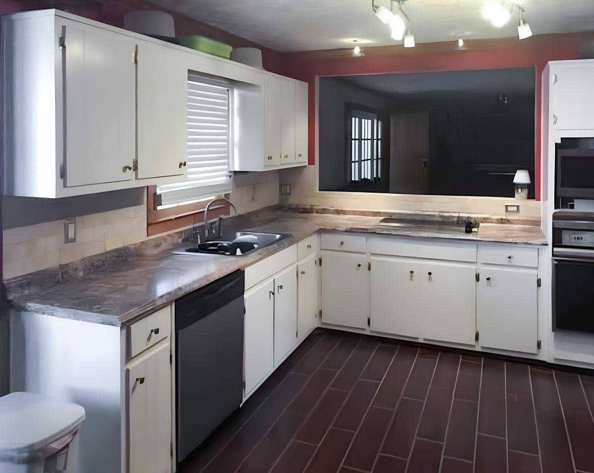 Common spaces including the kitchen