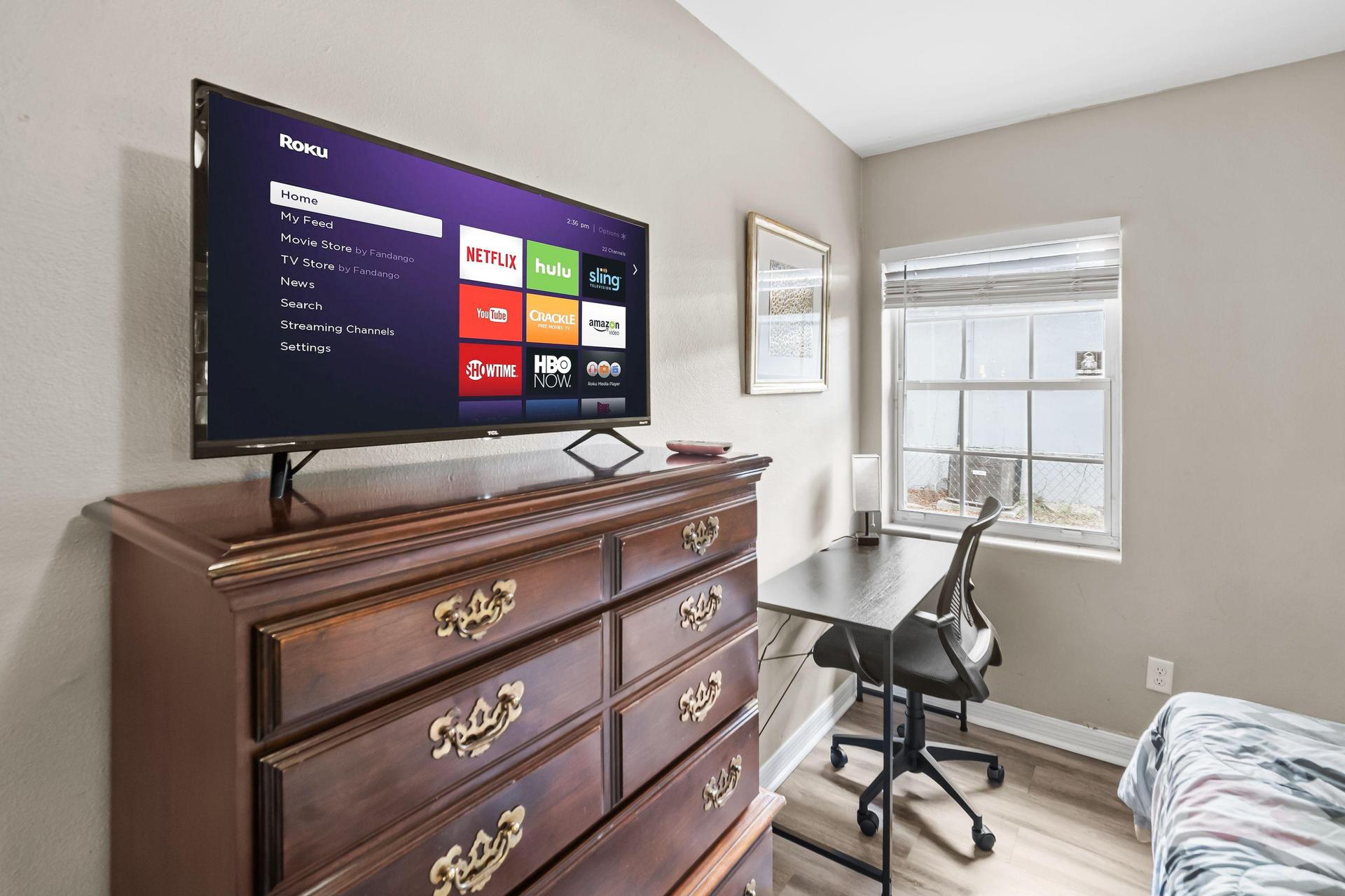 Large bedroom with KING bed