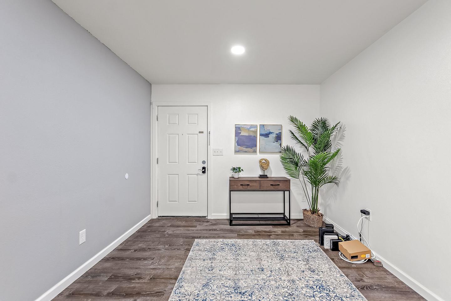 Common spaces including the kitchen