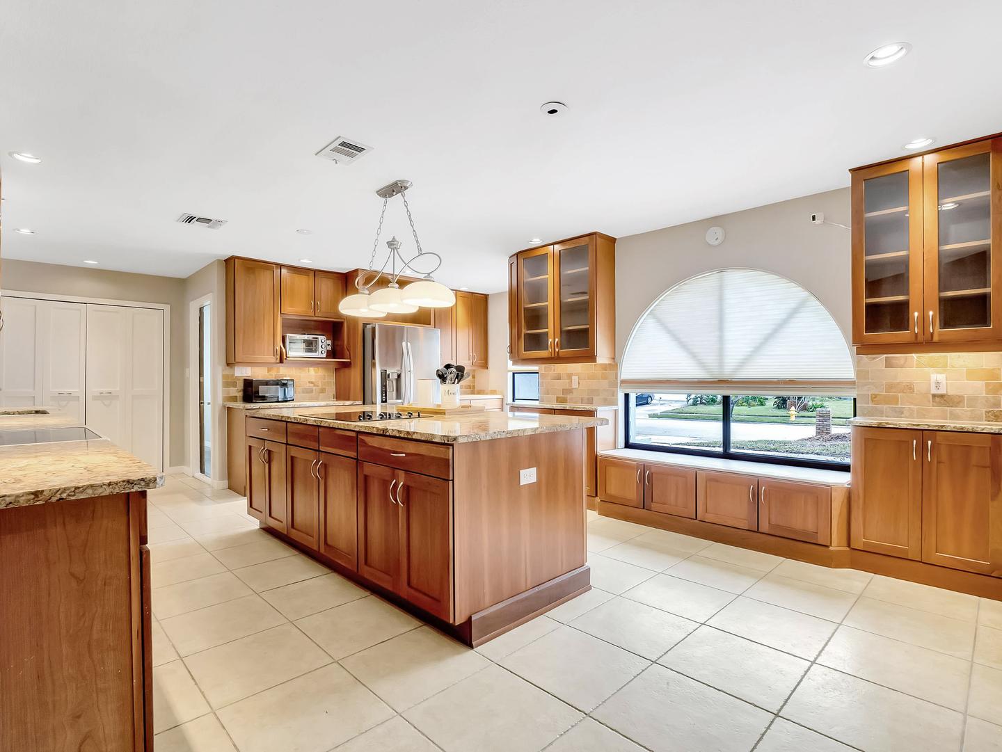Common spaces including the kitchen