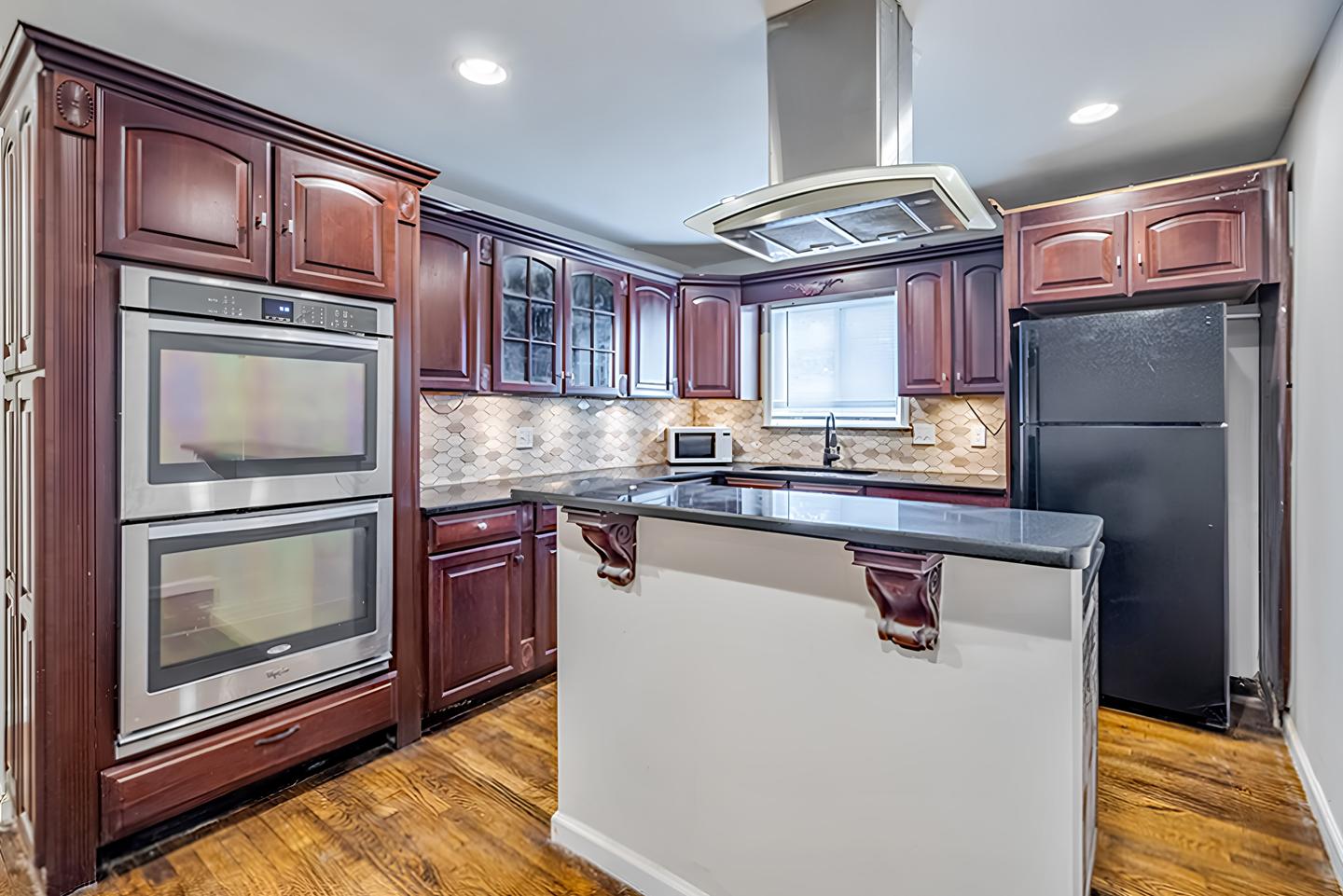 Common spaces including the kitchen