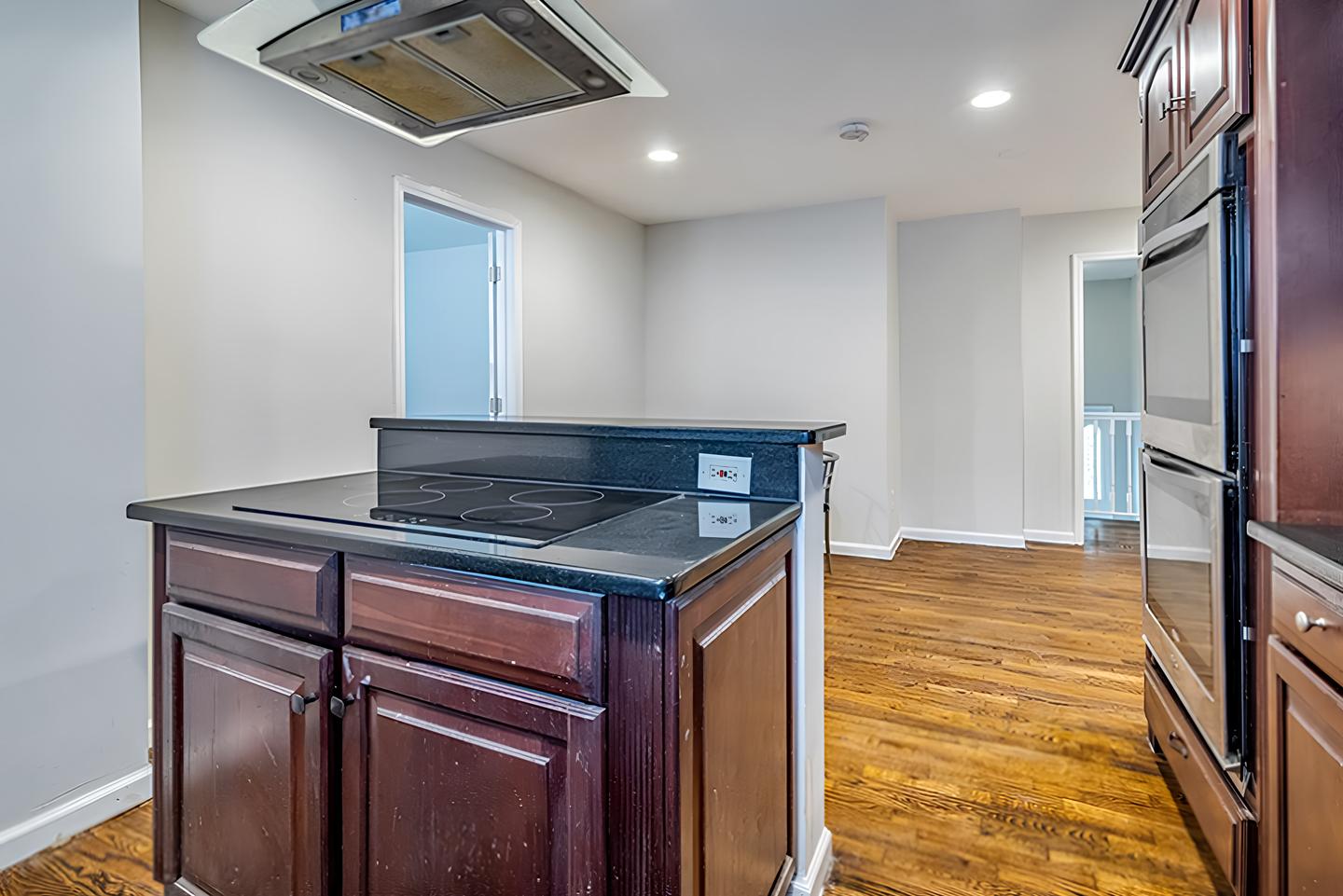 Common spaces including the kitchen
