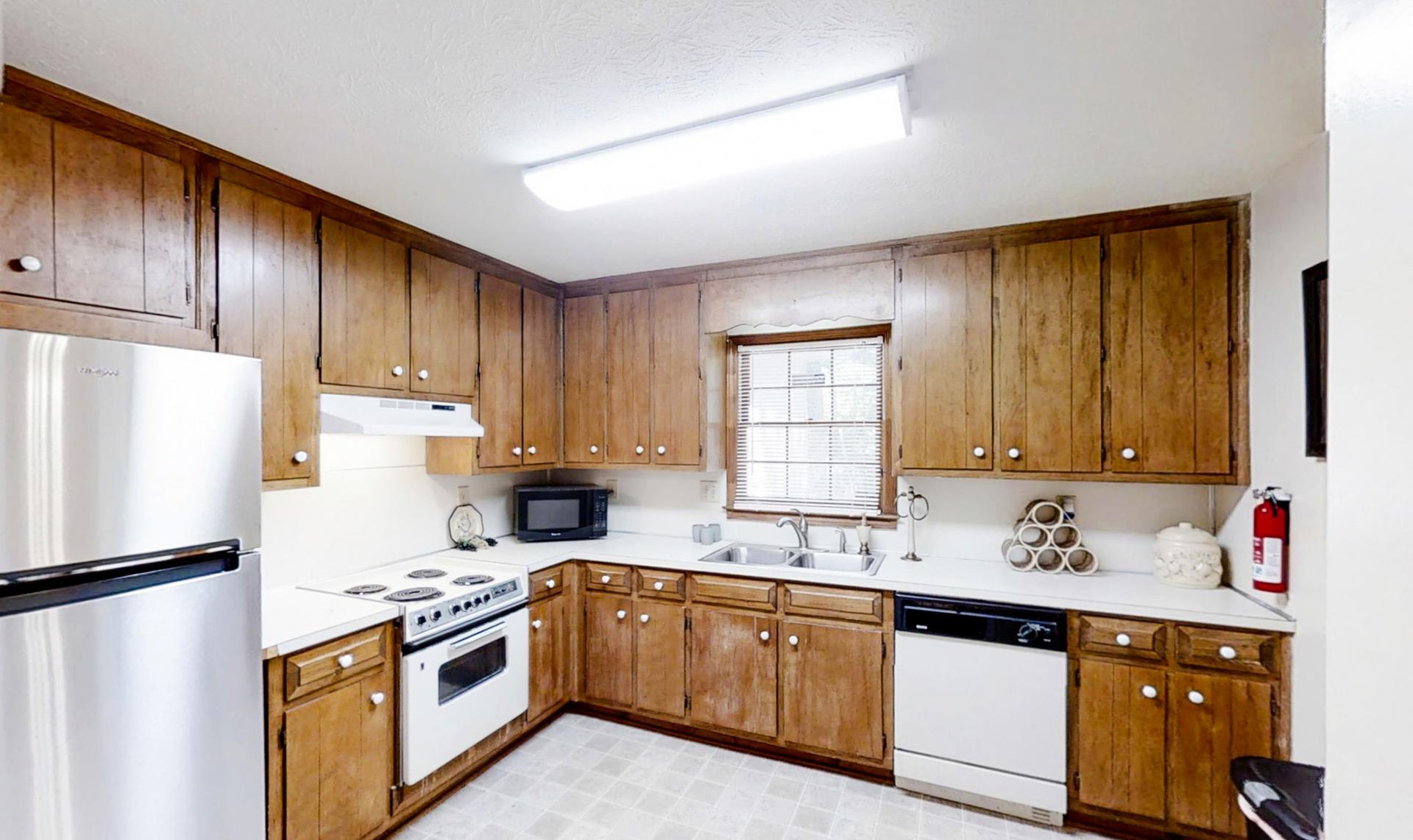 Common spaces including the kitchen