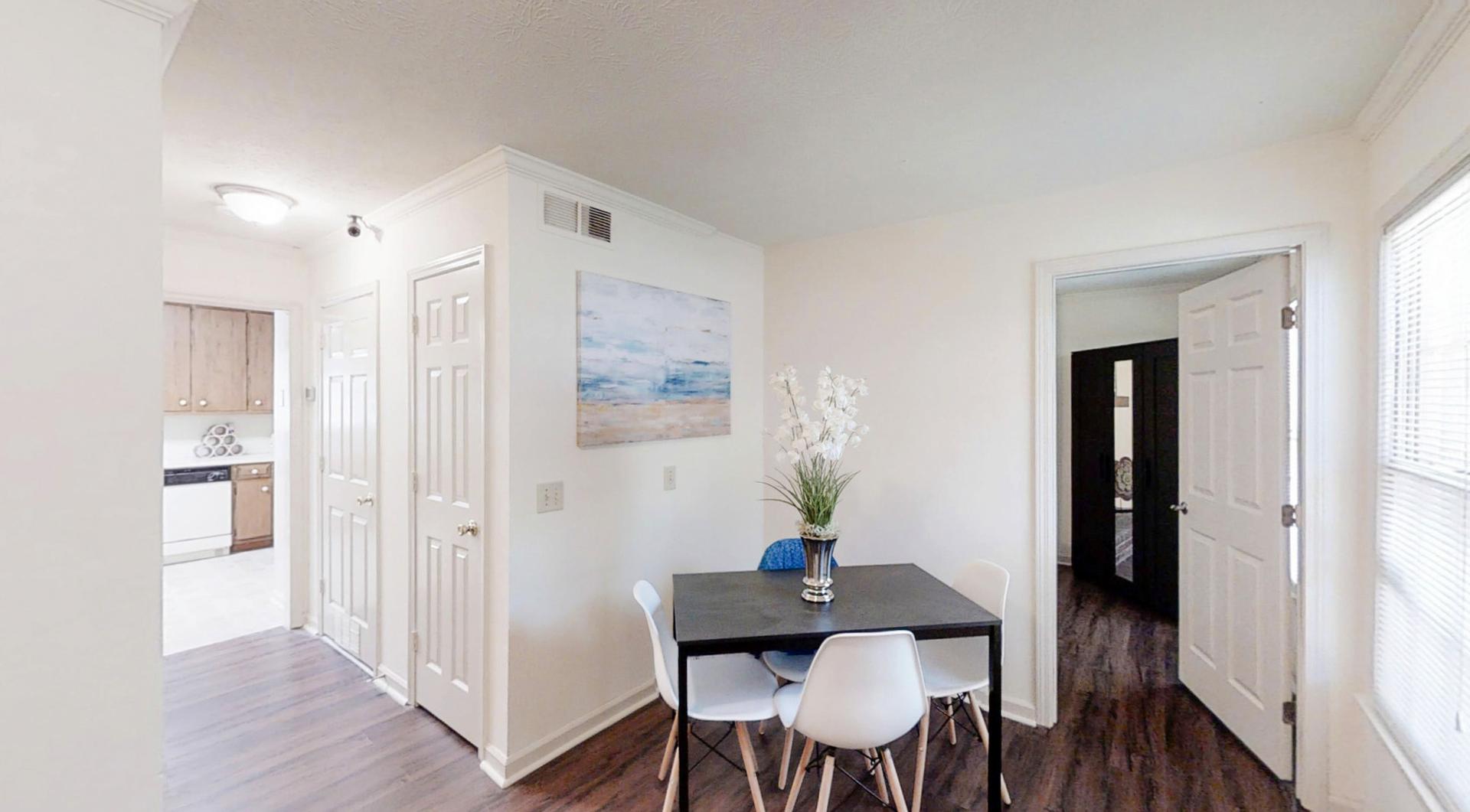 Common spaces including the kitchen