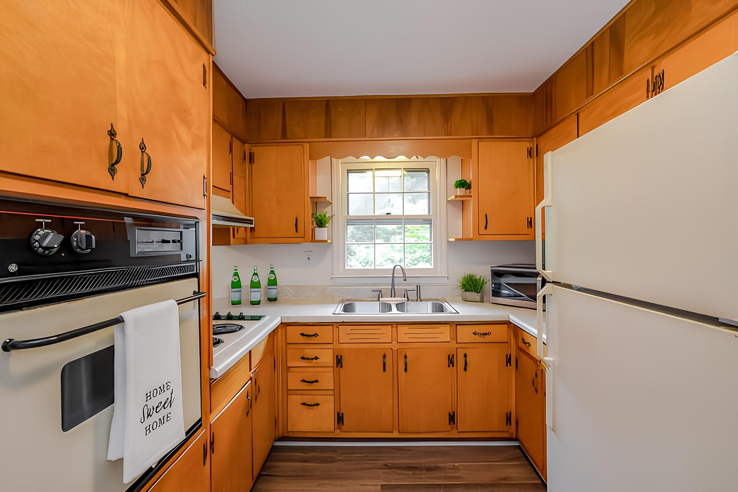 Common spaces including the kitchen
