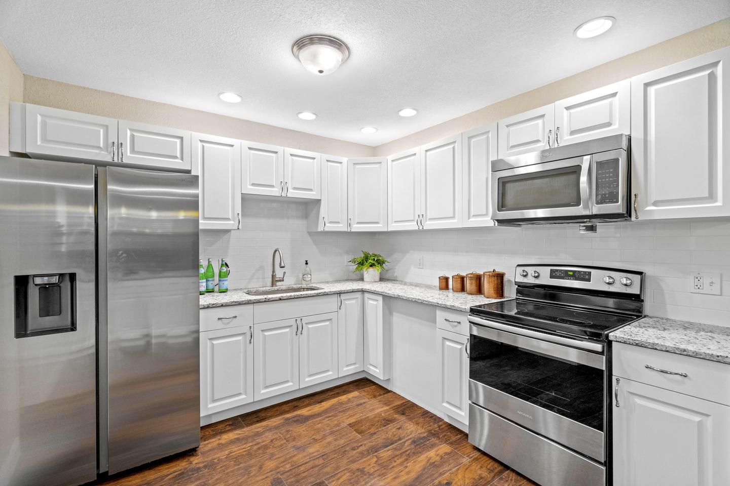Common spaces including the kitchen