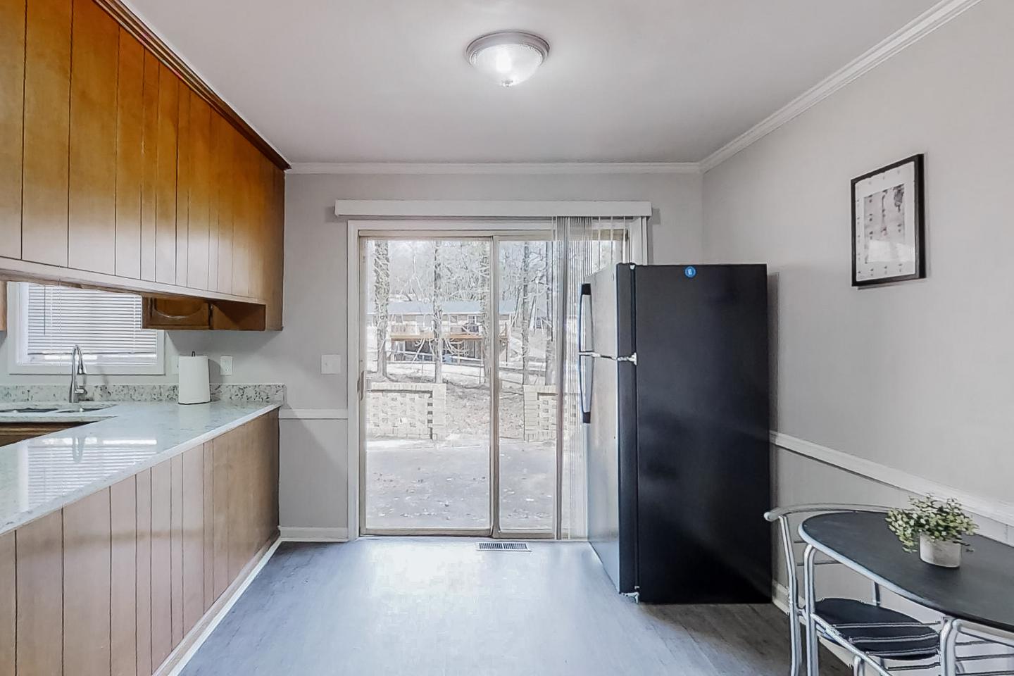 Common spaces including the kitchen