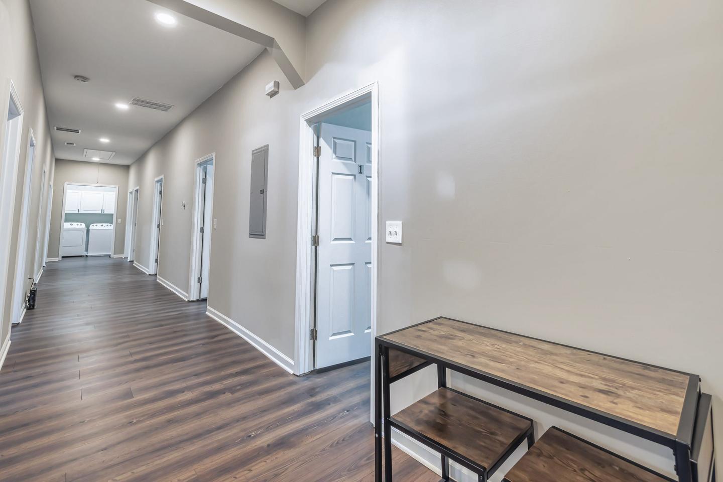 Common spaces including the kitchen