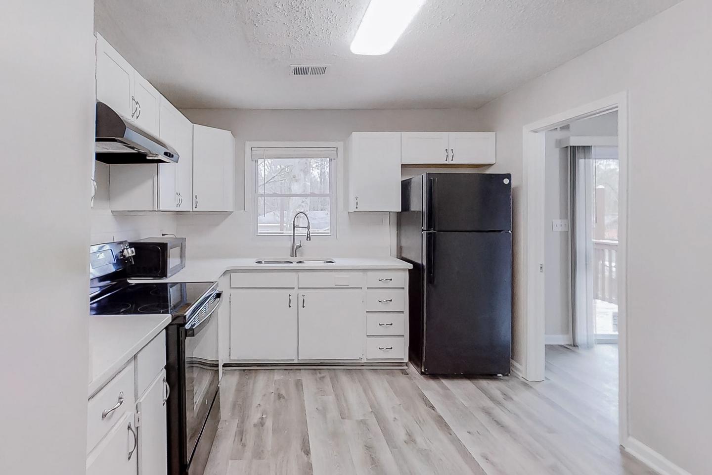 Common spaces including the kitchen