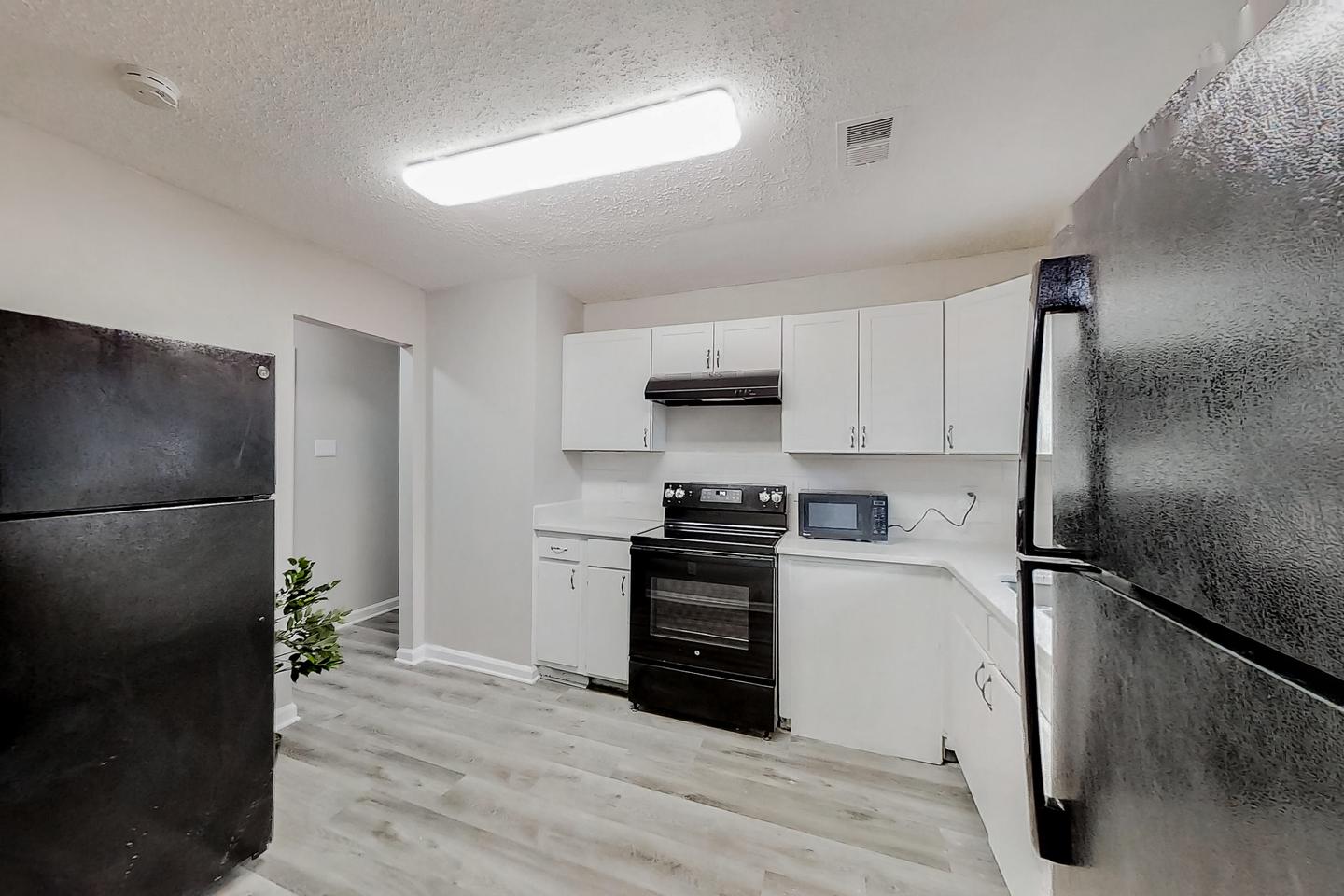 Common spaces including the kitchen