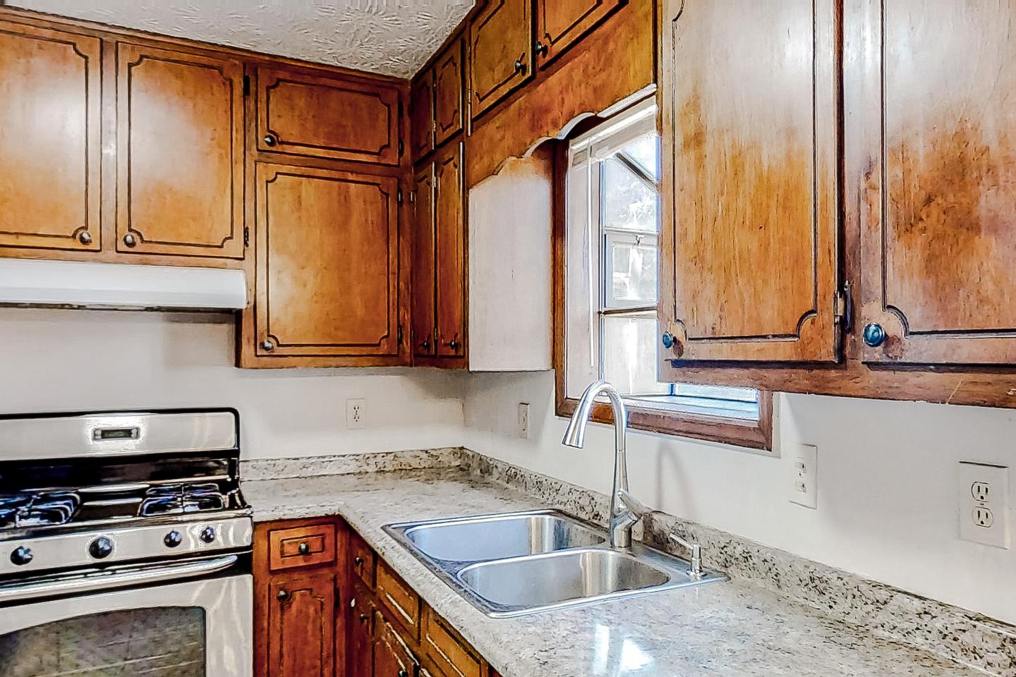 Common spaces including the kitchen