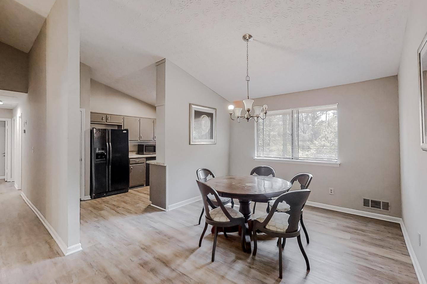 Common spaces including the kitchen