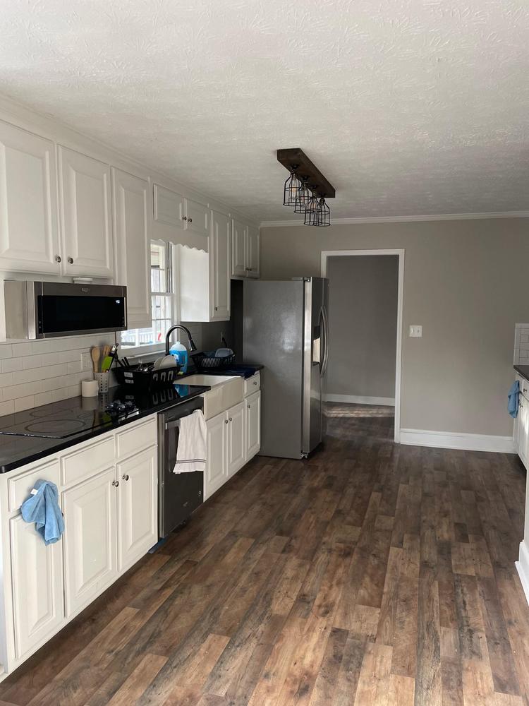 Common spaces including the kitchen