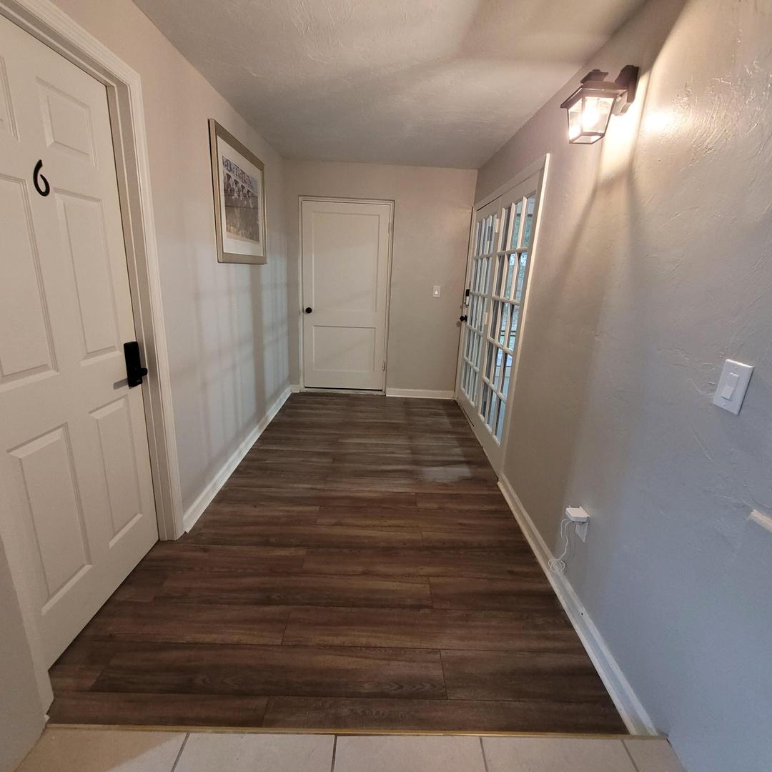 Common spaces including the kitchen