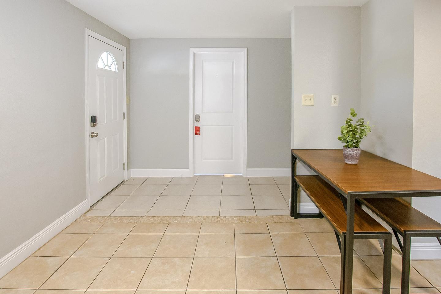 Common spaces including the kitchen