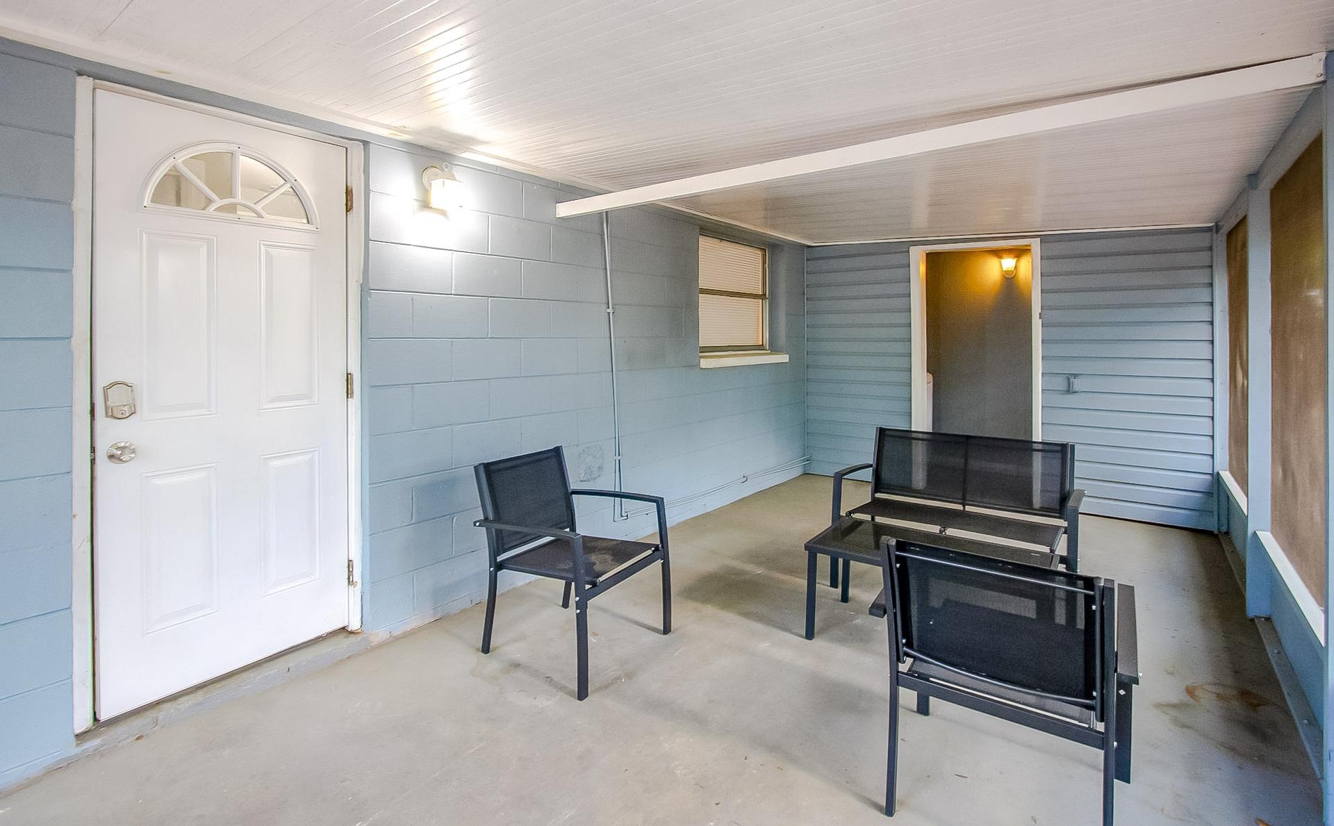Common spaces including the kitchen