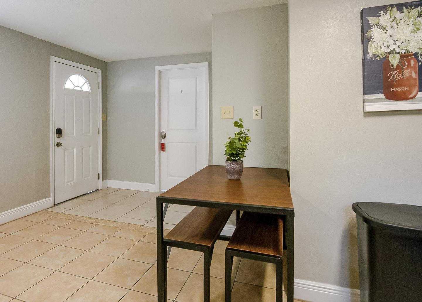 Common spaces including the kitchen