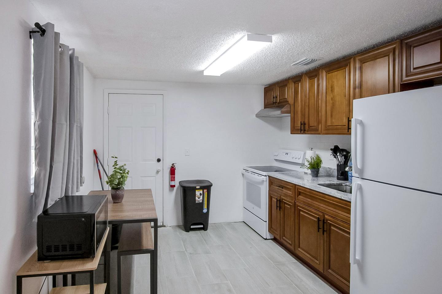 Common spaces including the kitchen