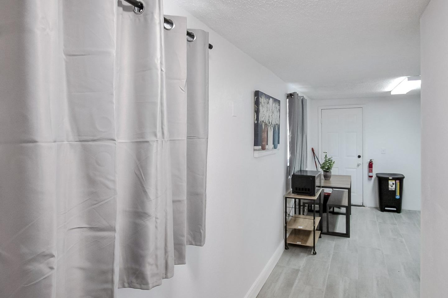 Common spaces including the kitchen