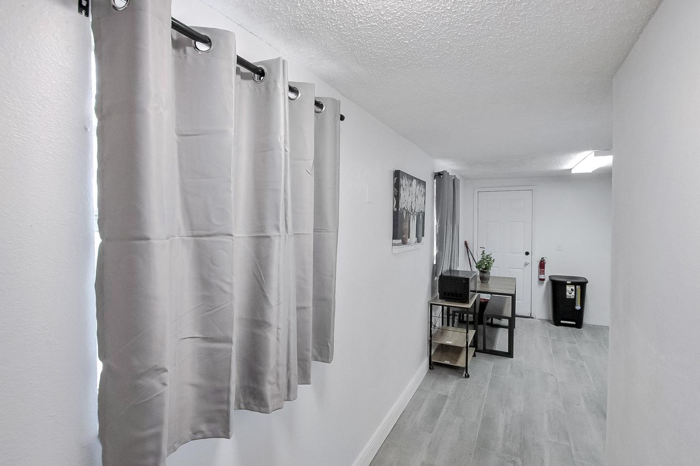 Common spaces including the kitchen