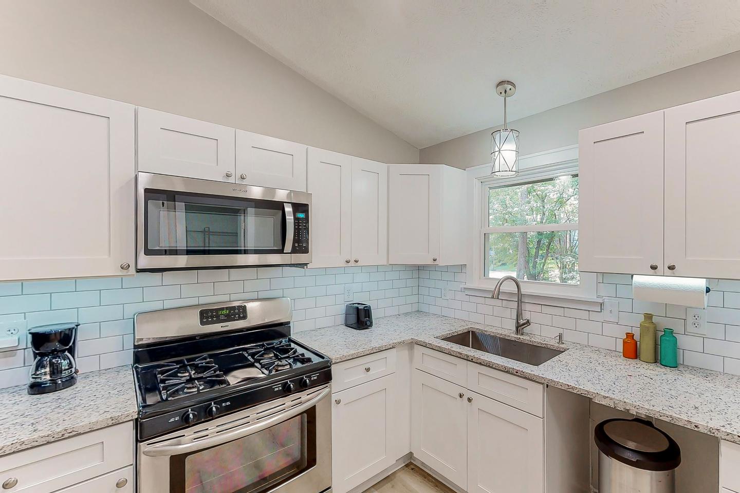 Common spaces including the kitchen