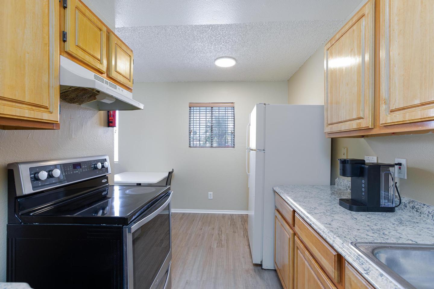 Common spaces including the kitchen