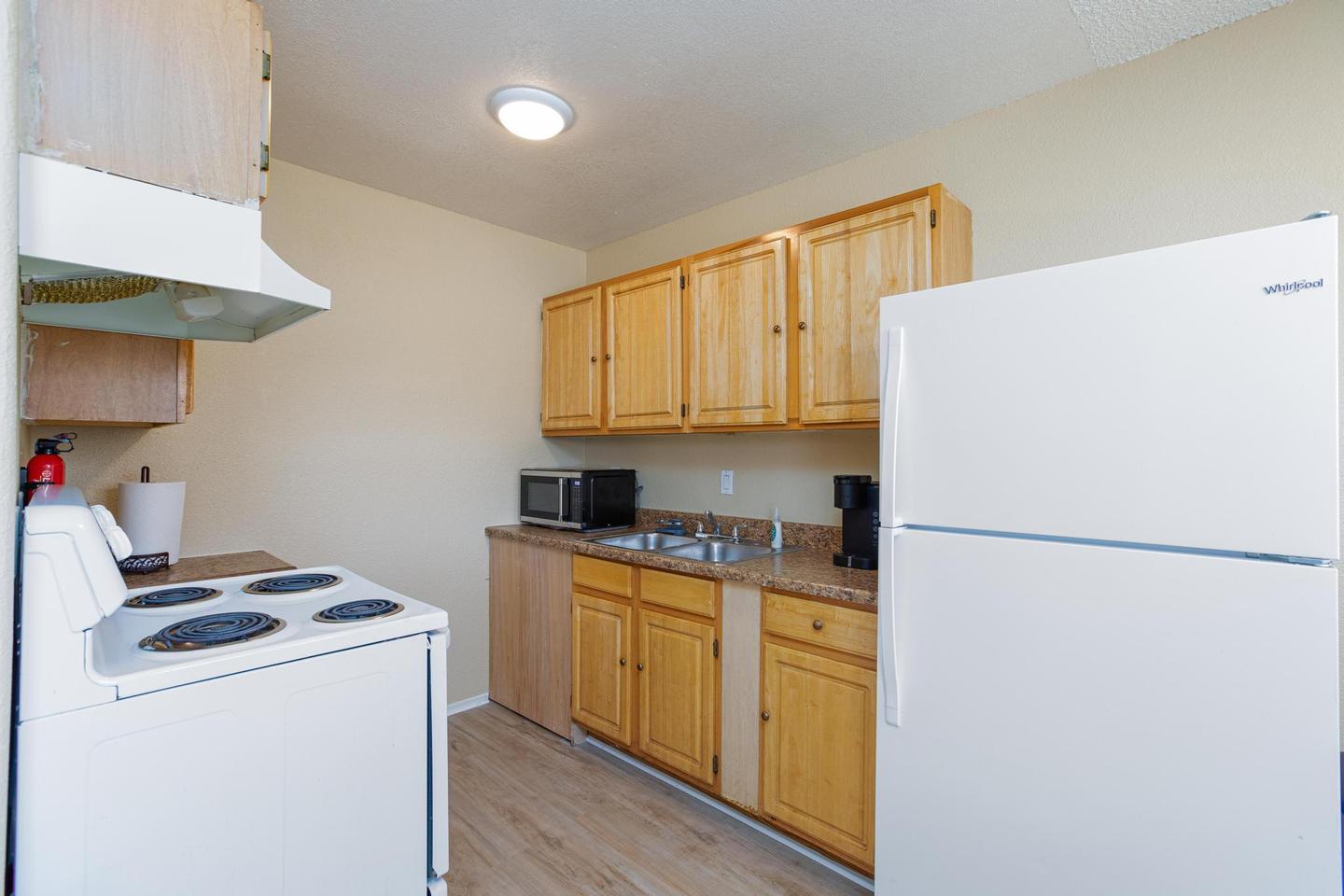 Common spaces including the kitchen