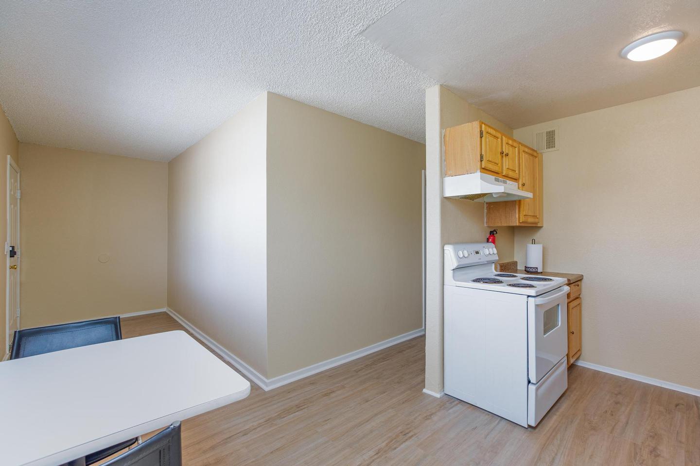 Common spaces including the kitchen