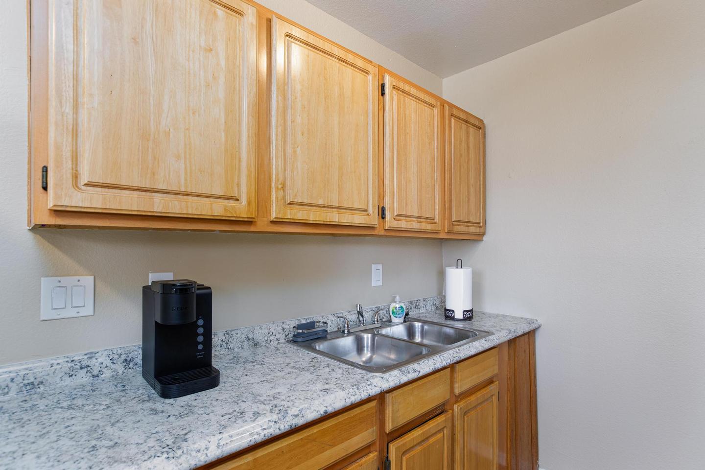 Common spaces including the kitchen