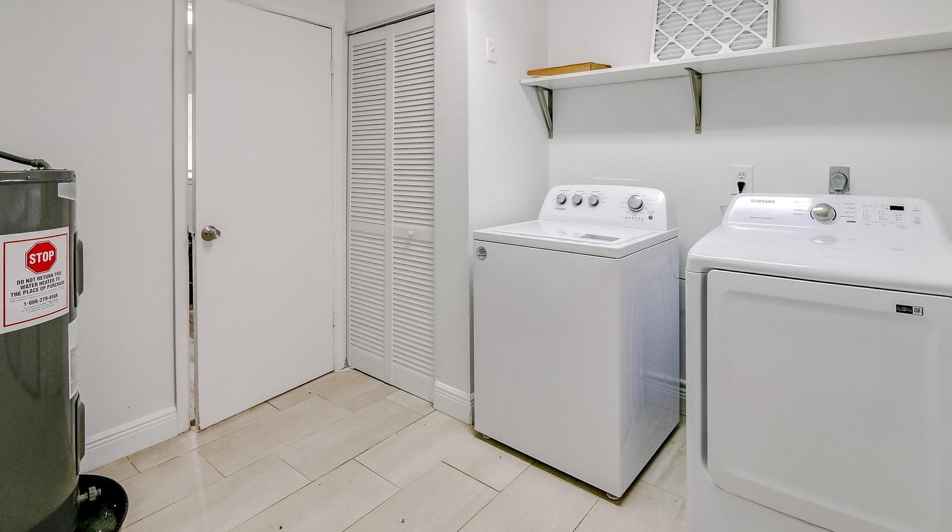 Common spaces including the kitchen