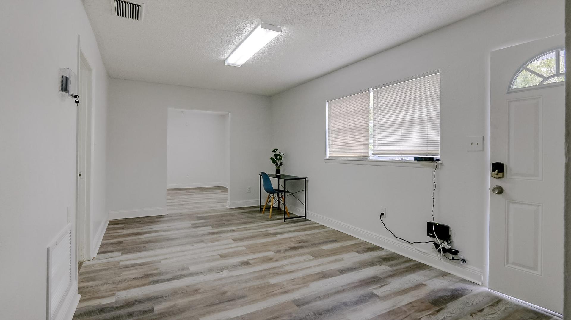 Common spaces including the kitchen