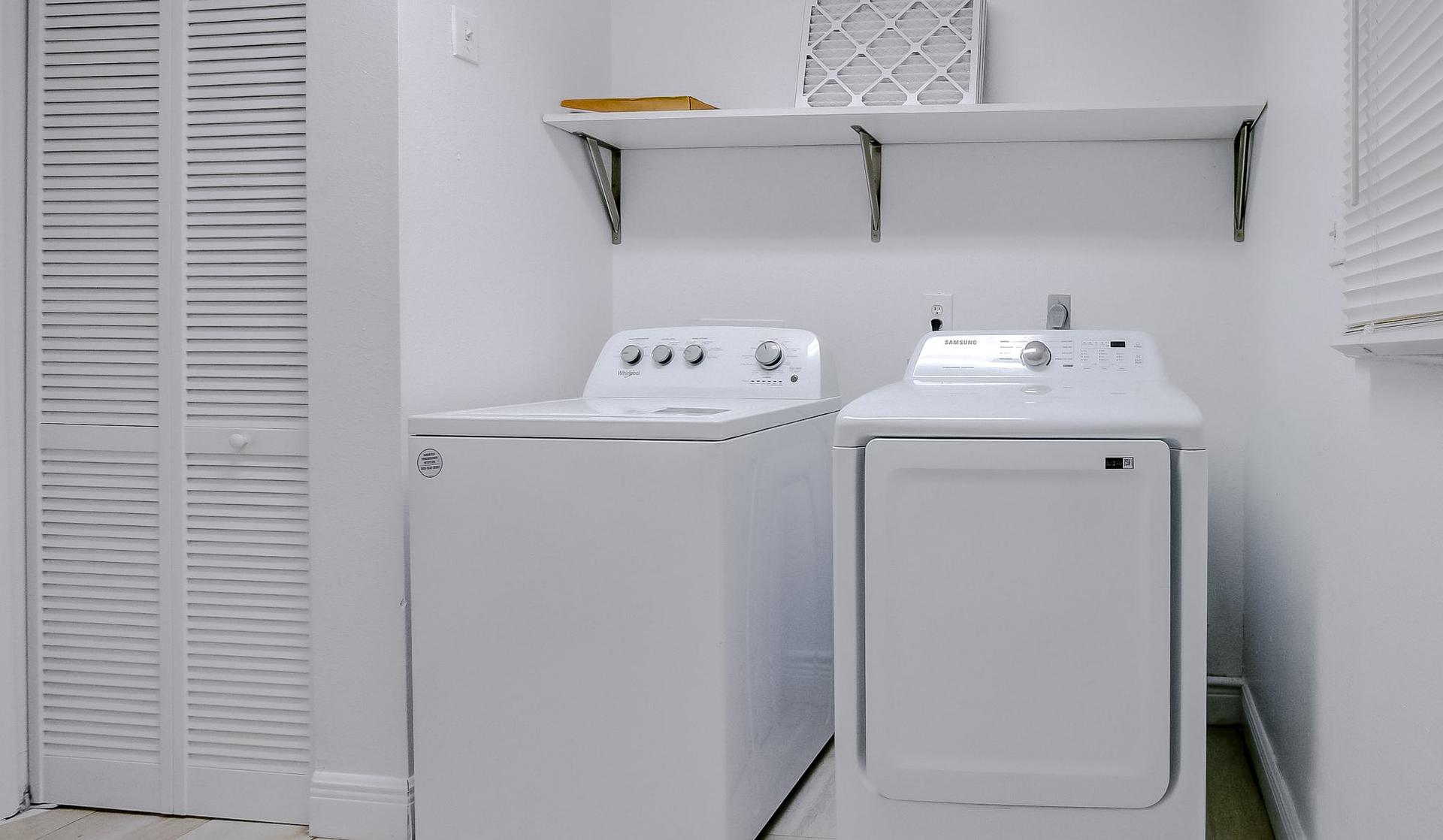 Common spaces including the kitchen