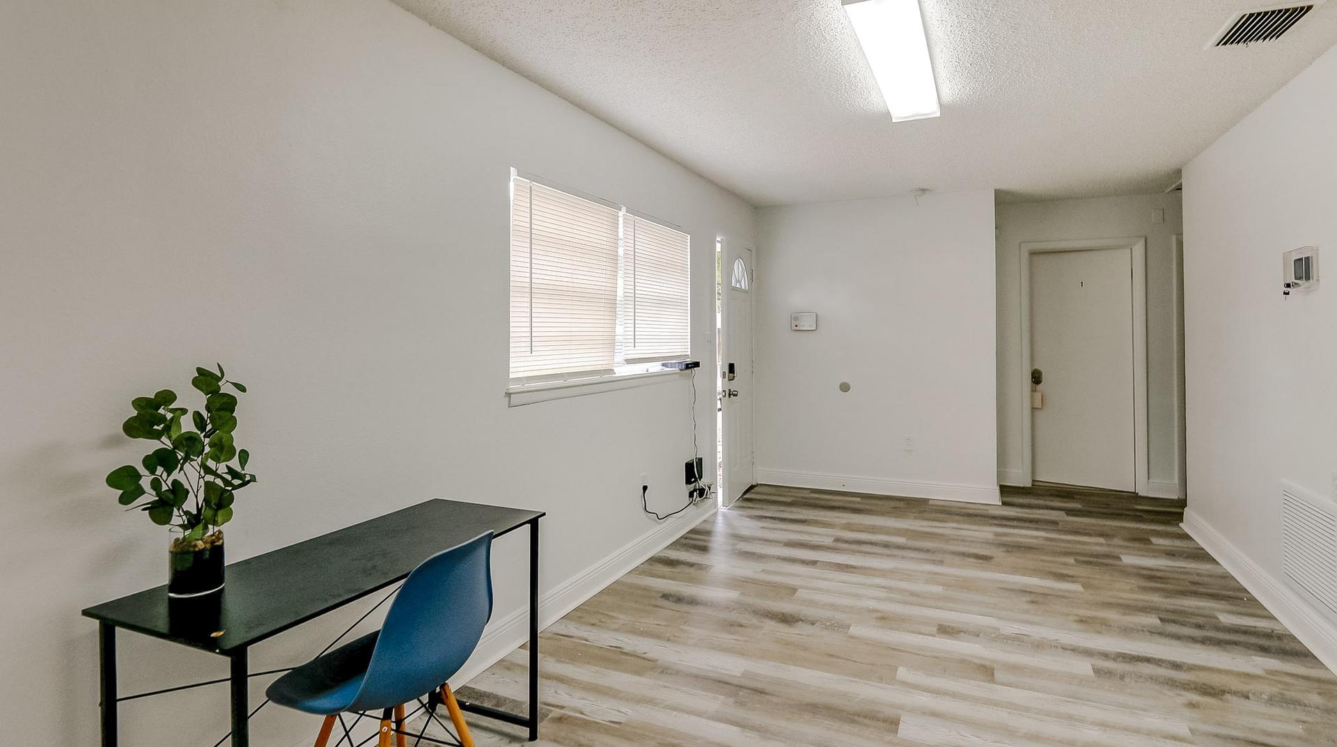 Common spaces including the kitchen