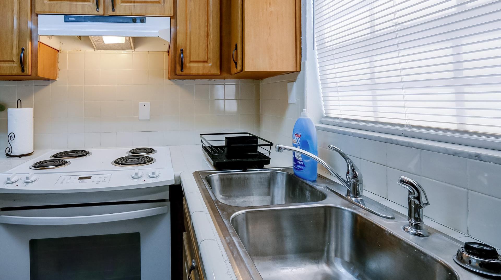 Common spaces including the kitchen