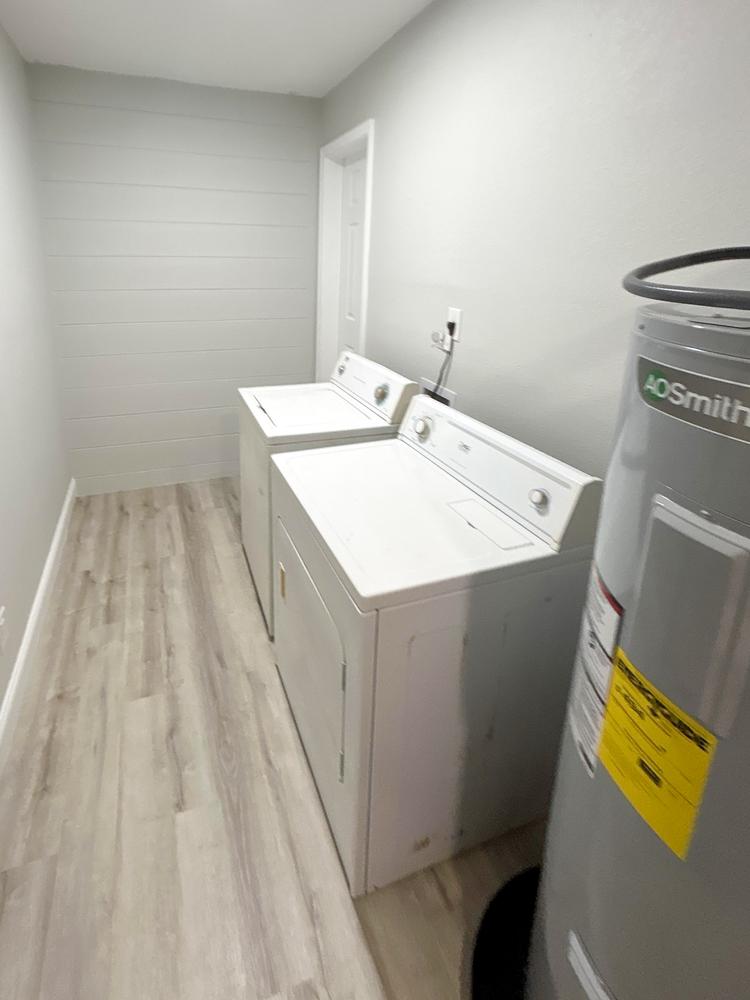 Common spaces including the kitchen
