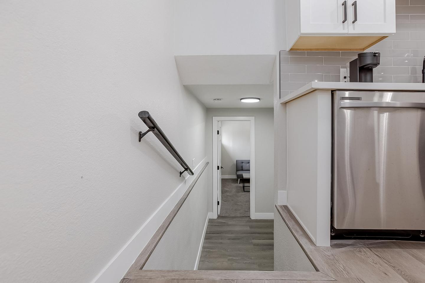 Common spaces including the kitchen