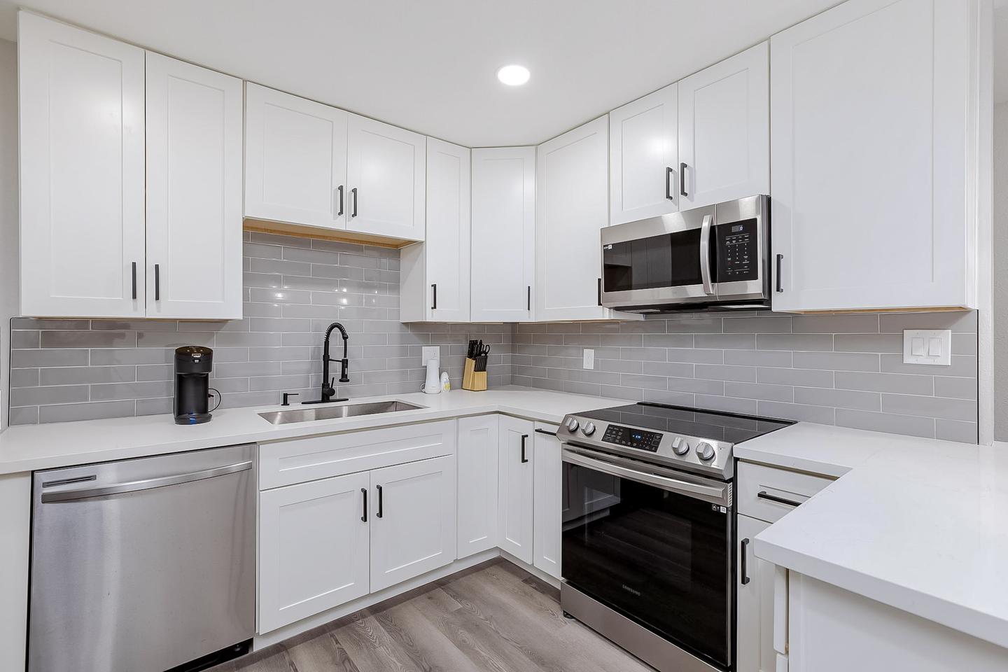 Common spaces including the kitchen