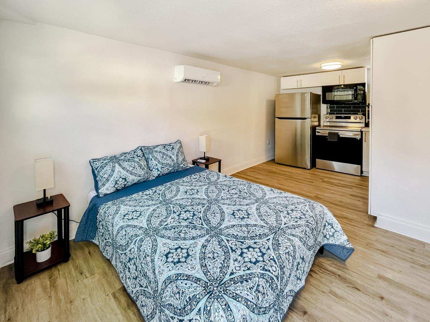 Common spaces including the kitchen