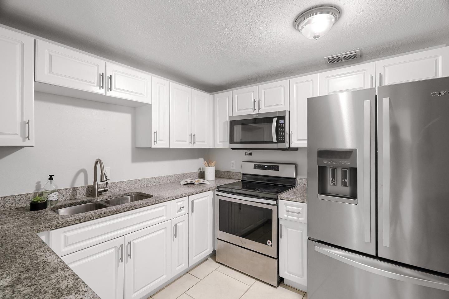 Common spaces including the kitchen