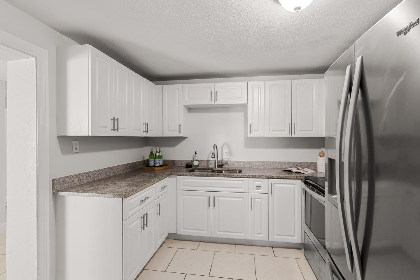Common spaces including the kitchen